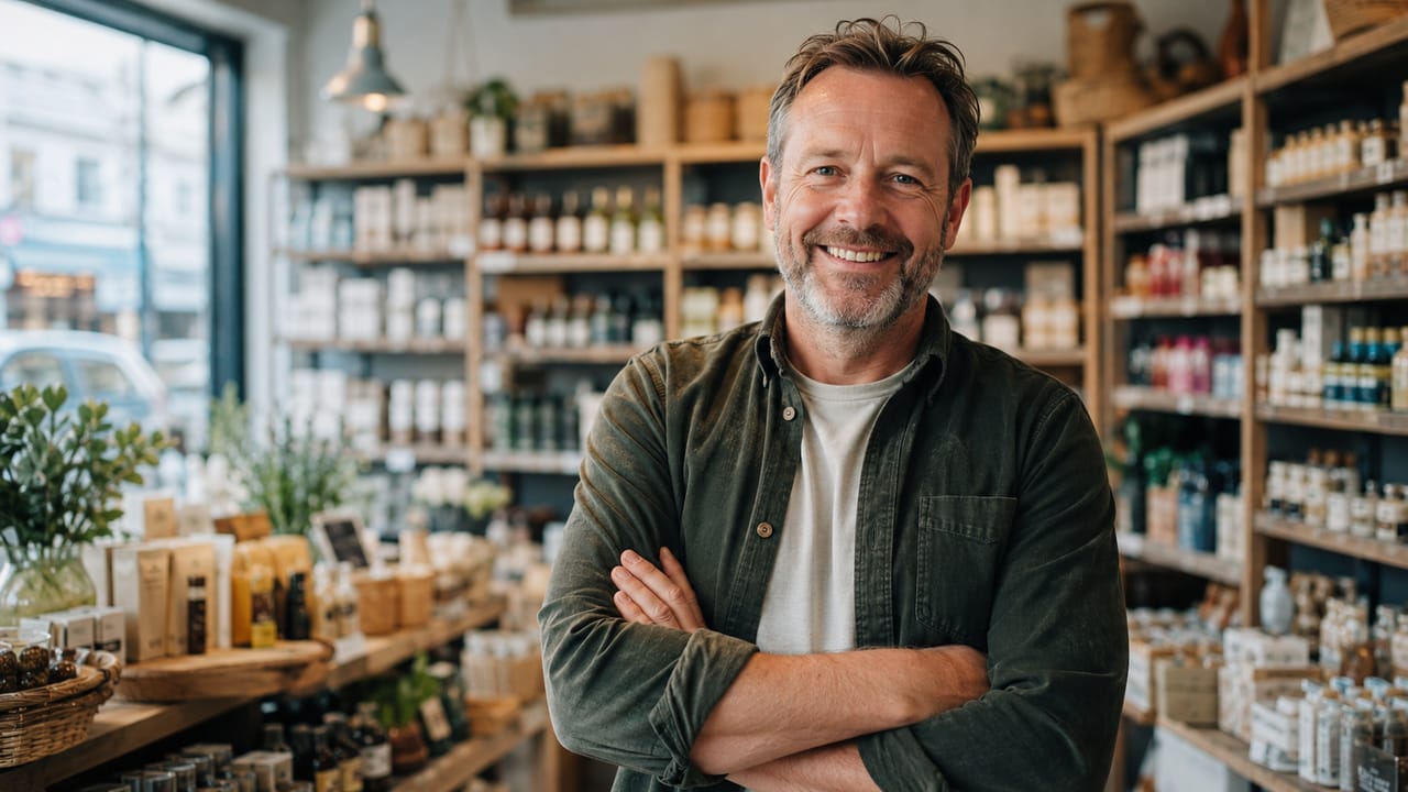 Multi-store retail owner in their shop